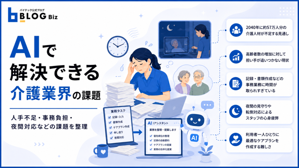 AIで解決できる介護業界の課題