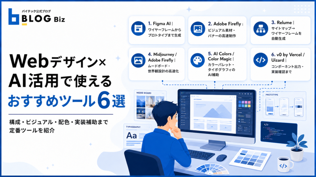 Webデザイン×AI活用で使えるおすすめツール6選