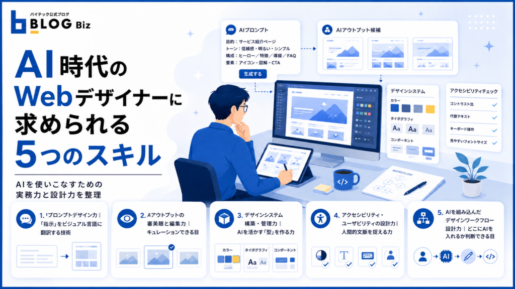 AI時代のWebデザイナーに求められる5つのスキル