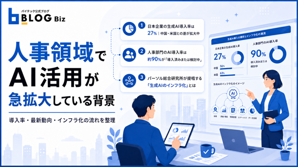 人事領域でAI活用が急拡大している背景