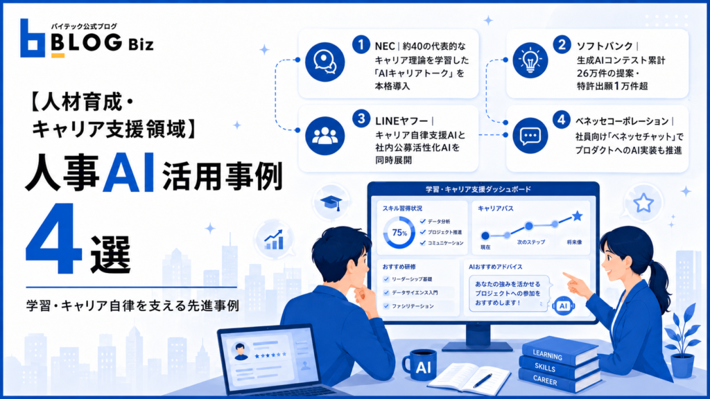 【人材育成・キャリア支援領域】人事AI活用事例4選