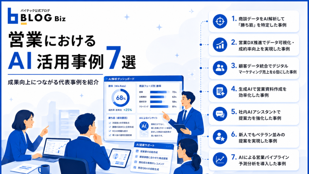 営業におけるAI活用事例7選