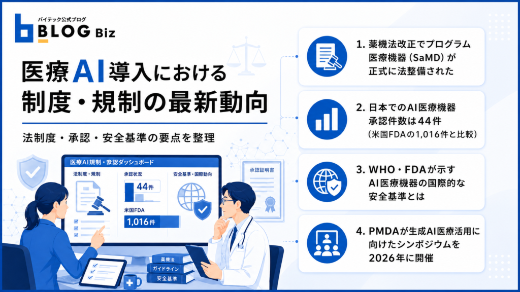 医療AI導入における制度・規制の最新動向