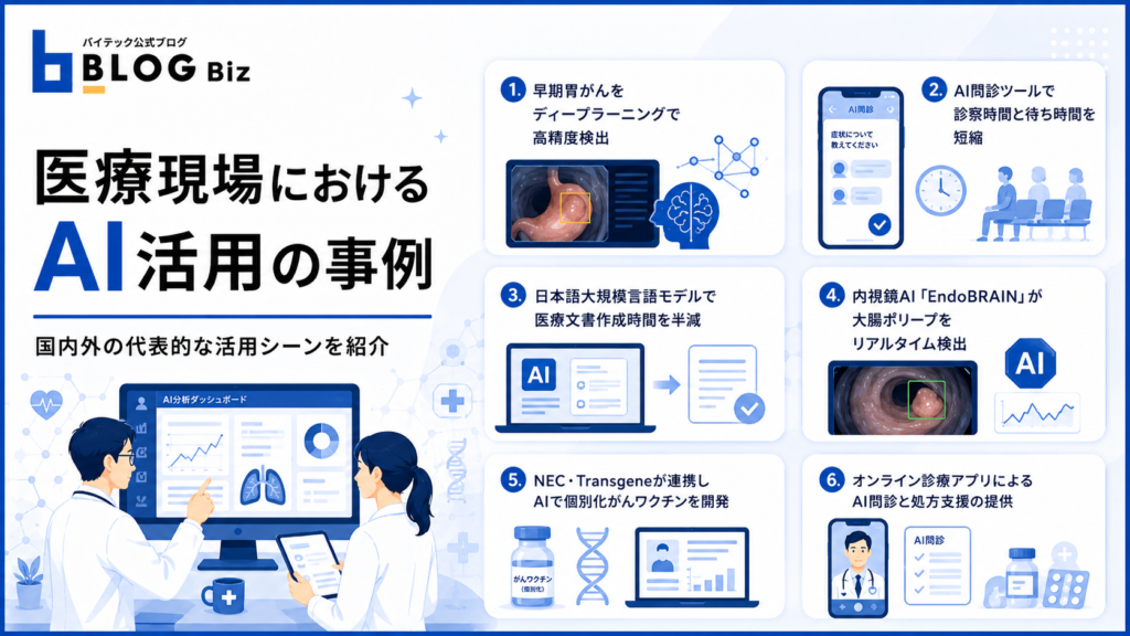 医療現場におけるAI活用の事例