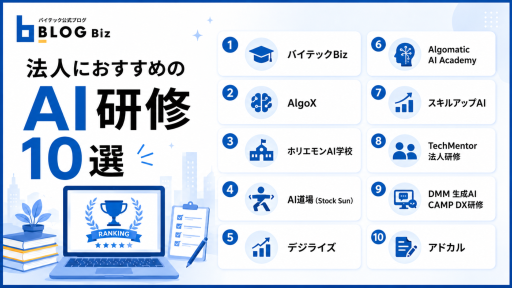 法人におすすめのAI研修10選