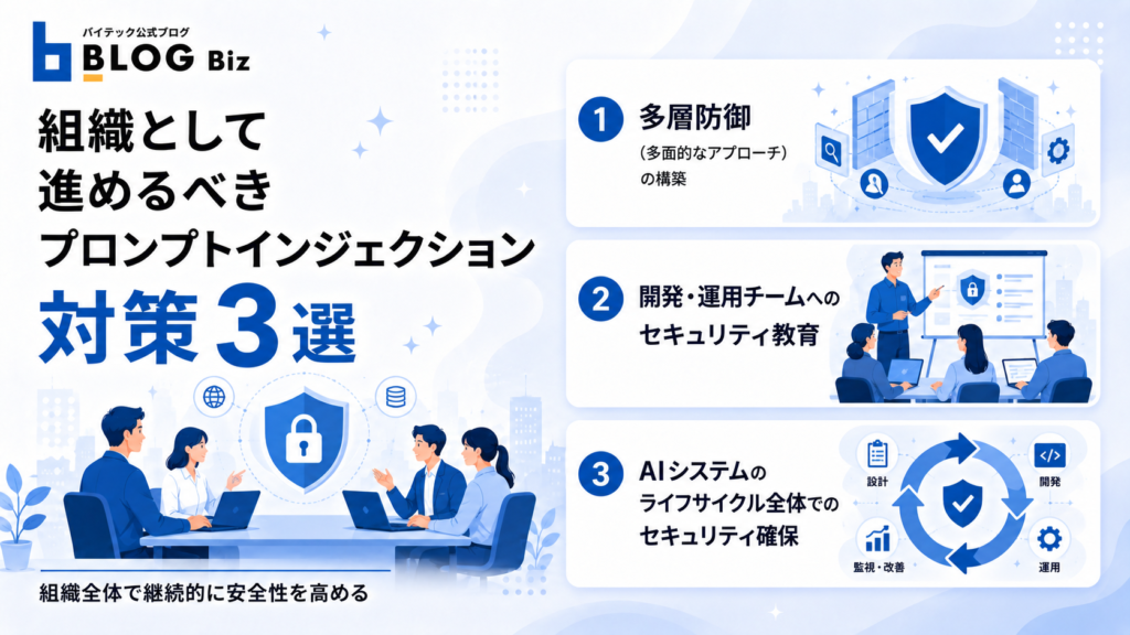 組織として進めるべきプロンプトインジェクション対策3選