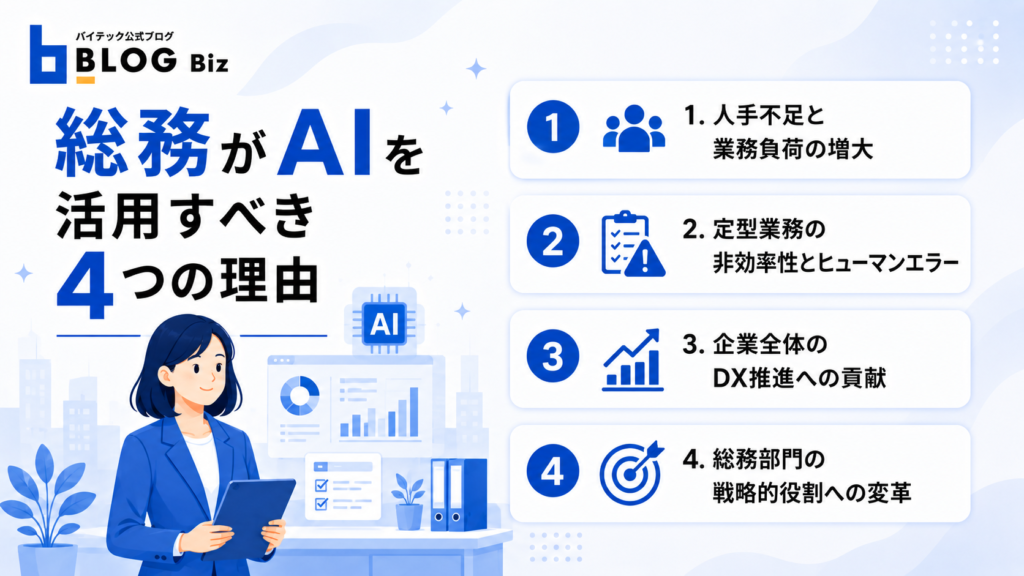 総務がAIを活用すべき4つの理由